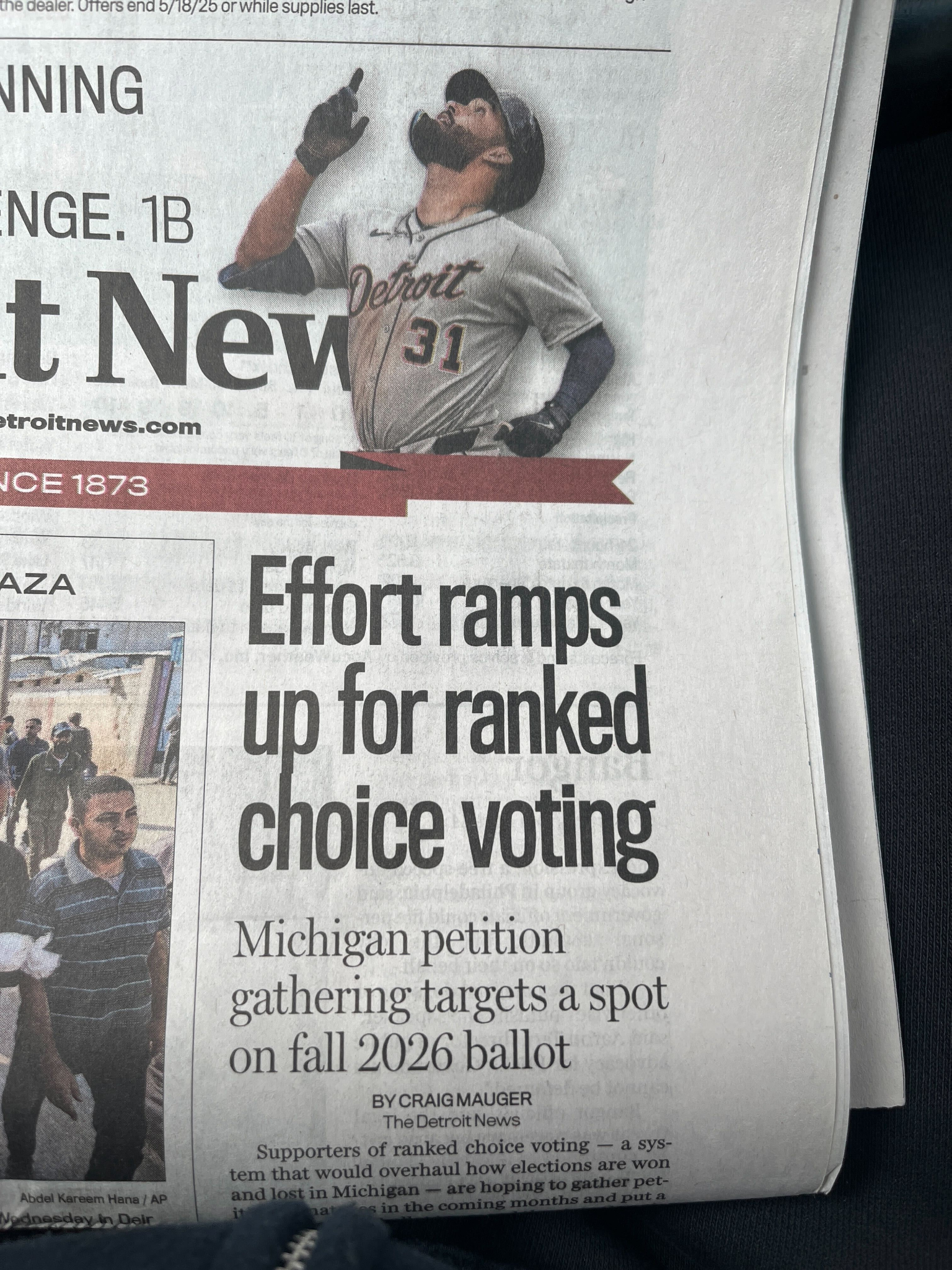 Rank MI Vote Highlighted in the Detroit News
